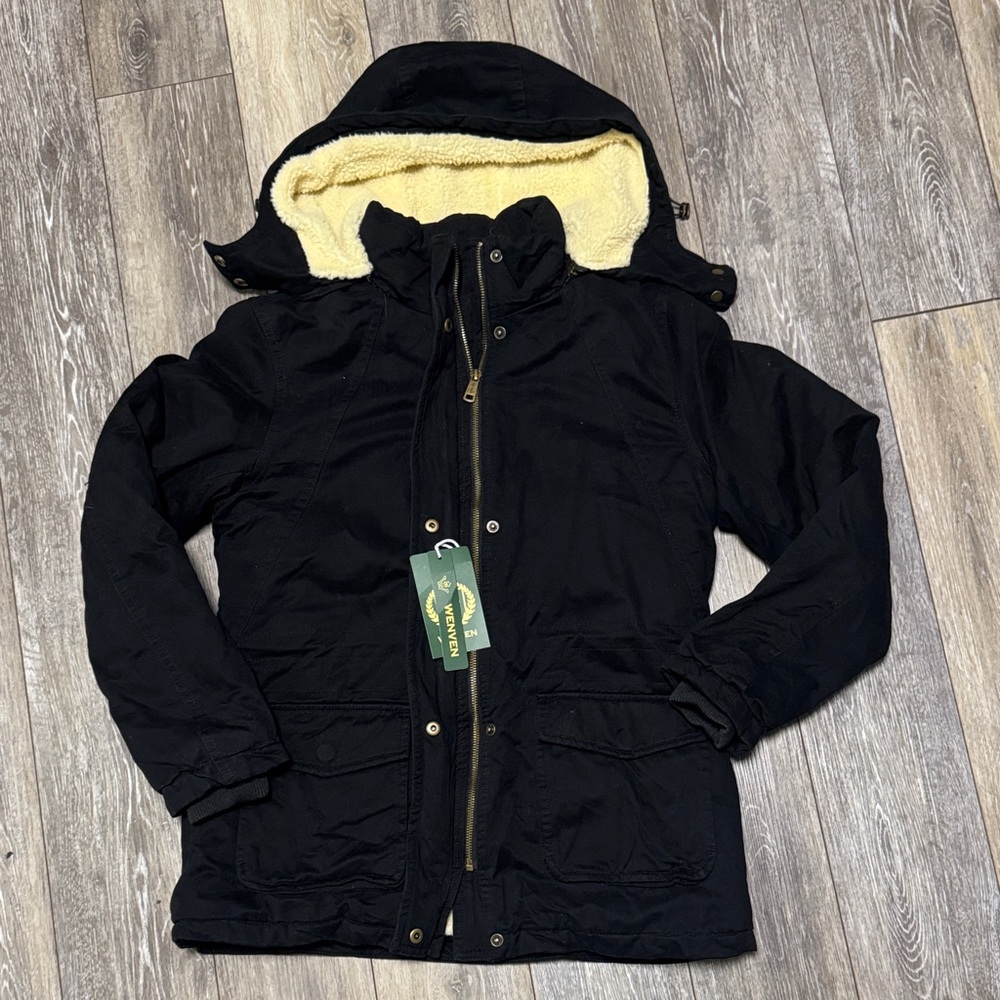 Women’s Wenven Black Jacket with Cream Interior